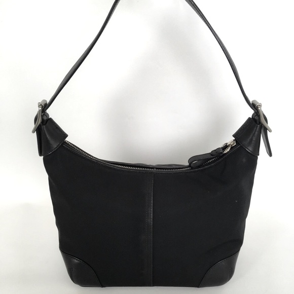 Coach Handbags - Coach.Shoulder Bag Black Vinyl And Leather